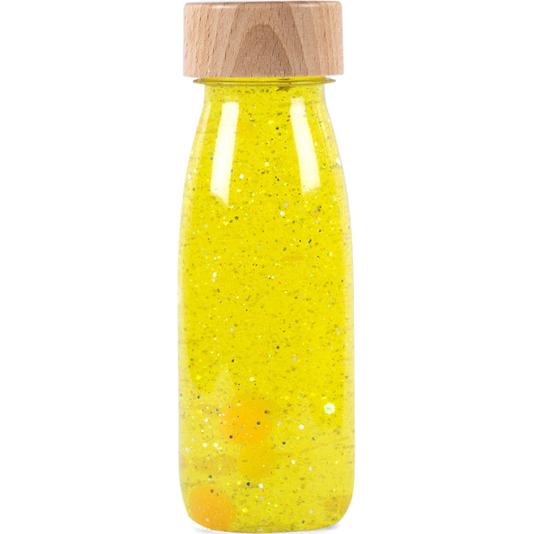 Petit boum - Bouteille sensorielle Float Jaune