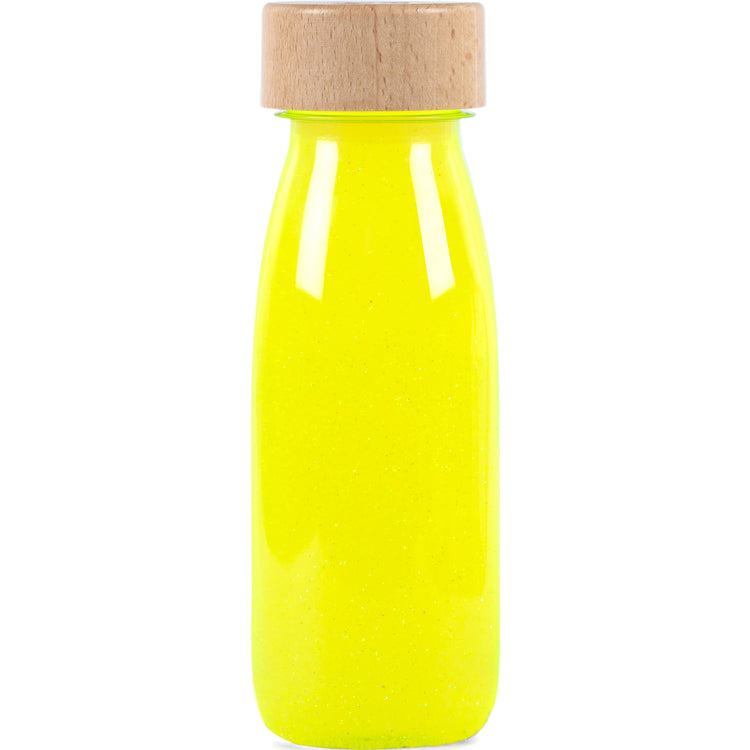 Petit boum - Bouteille sensorielle Float Jaune Fluo