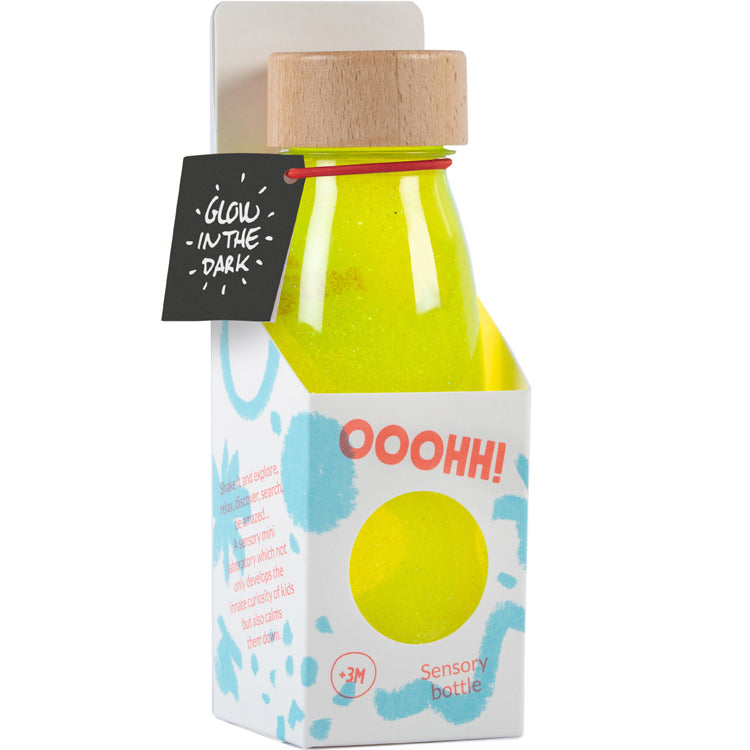 Petit boum - Bouteille sensorielle Float Jaune Fluo