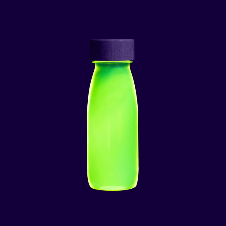 Petit boum - Bouteille sensorielle Float Jaune Fluo