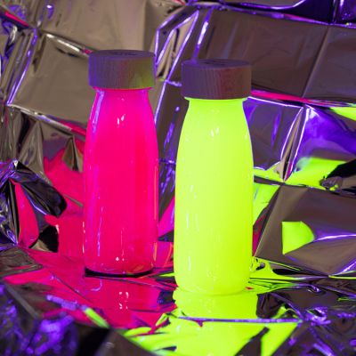 Petit boum - Bouteille sensorielle Float Rose Fluo