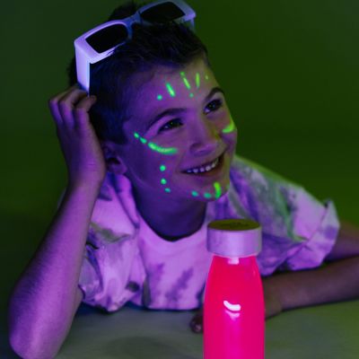 Petit boum - Bouteille sensorielle Float Rose Fluo