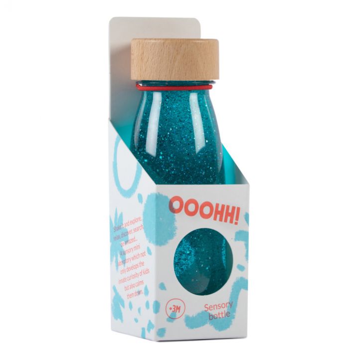 Petit boum - Bouteille sensorielle Float Turquoise