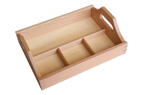 Plateau avec poignées et 4 compartiments