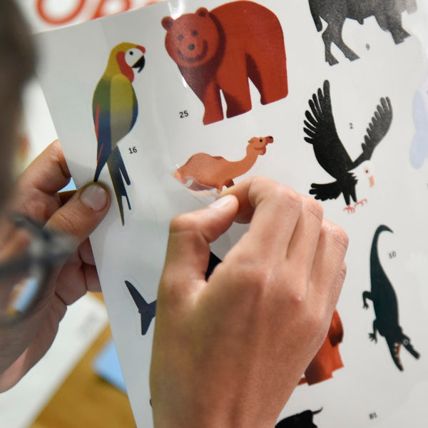 Poppik - Discovery Stickers Animaux du monde
