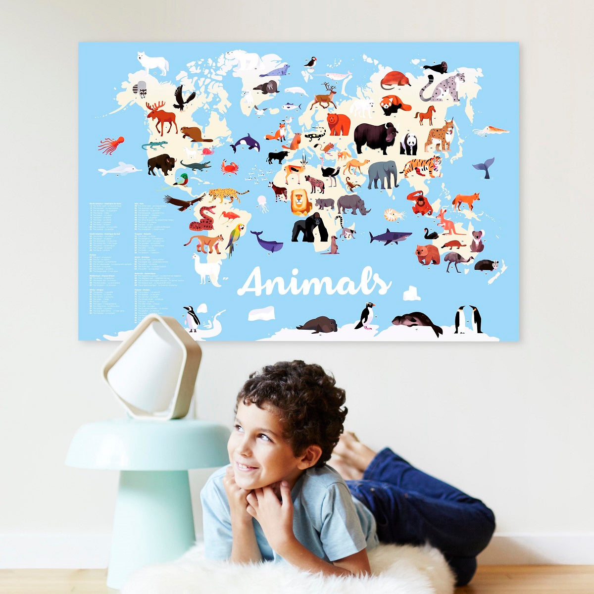 Poppik - Discovery Stickers Animaux du monde