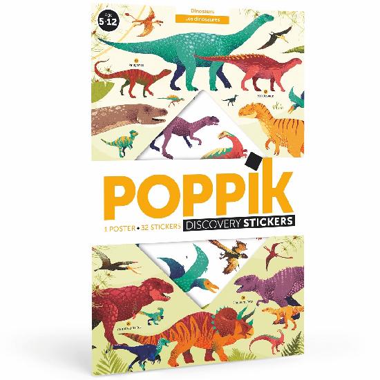 Poppik - Discovery Stickers Dinosaures