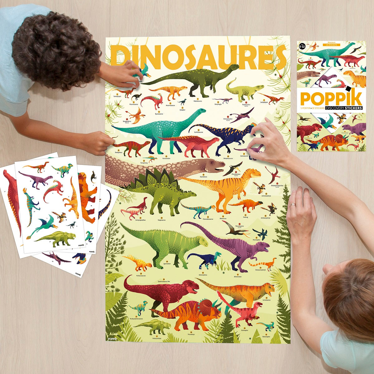 Poppik - Discovery Stickers Dinosaures