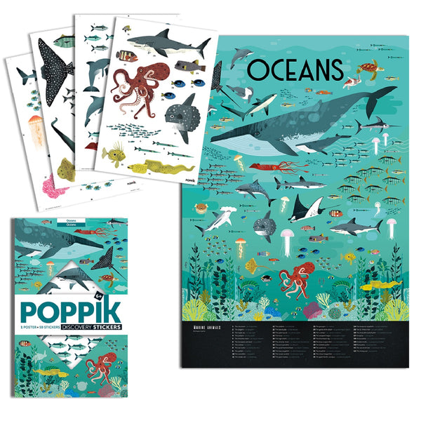 Poppik - Discovery Stickers Océans