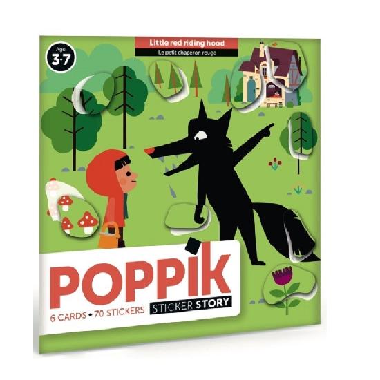 Poppik - Sticker Story Le petit chaperon rouge