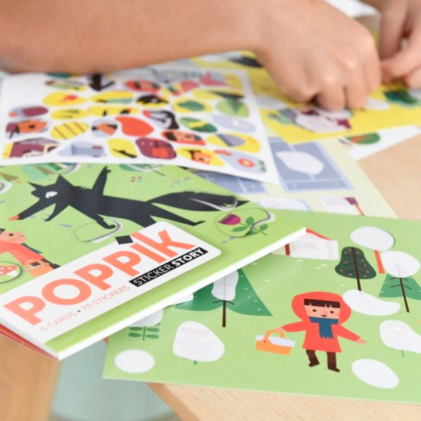 Poppik - Sticker Story Le petit chaperon rouge