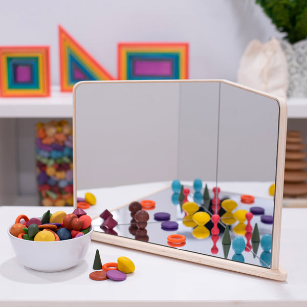 Tickit - Wooden 4-Way Mirror
