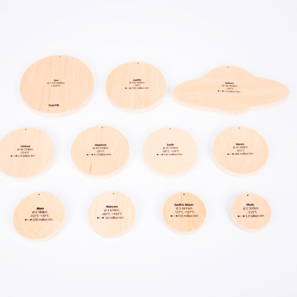 Tickit - Wooden Solar System Discs