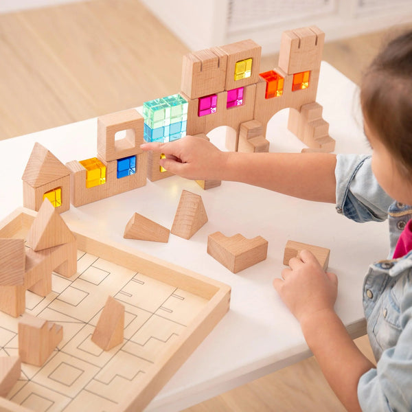 Tickit - Wooden Building Gem Blocks