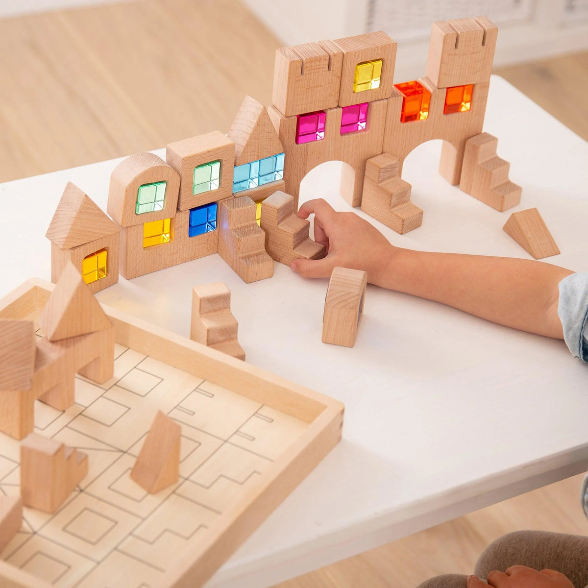Tickit - Wooden Building Gem Blocks