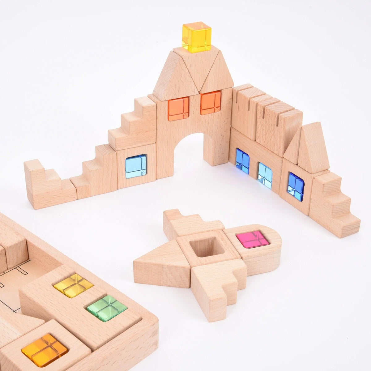 Tickit - Wooden Building Gem Blocks