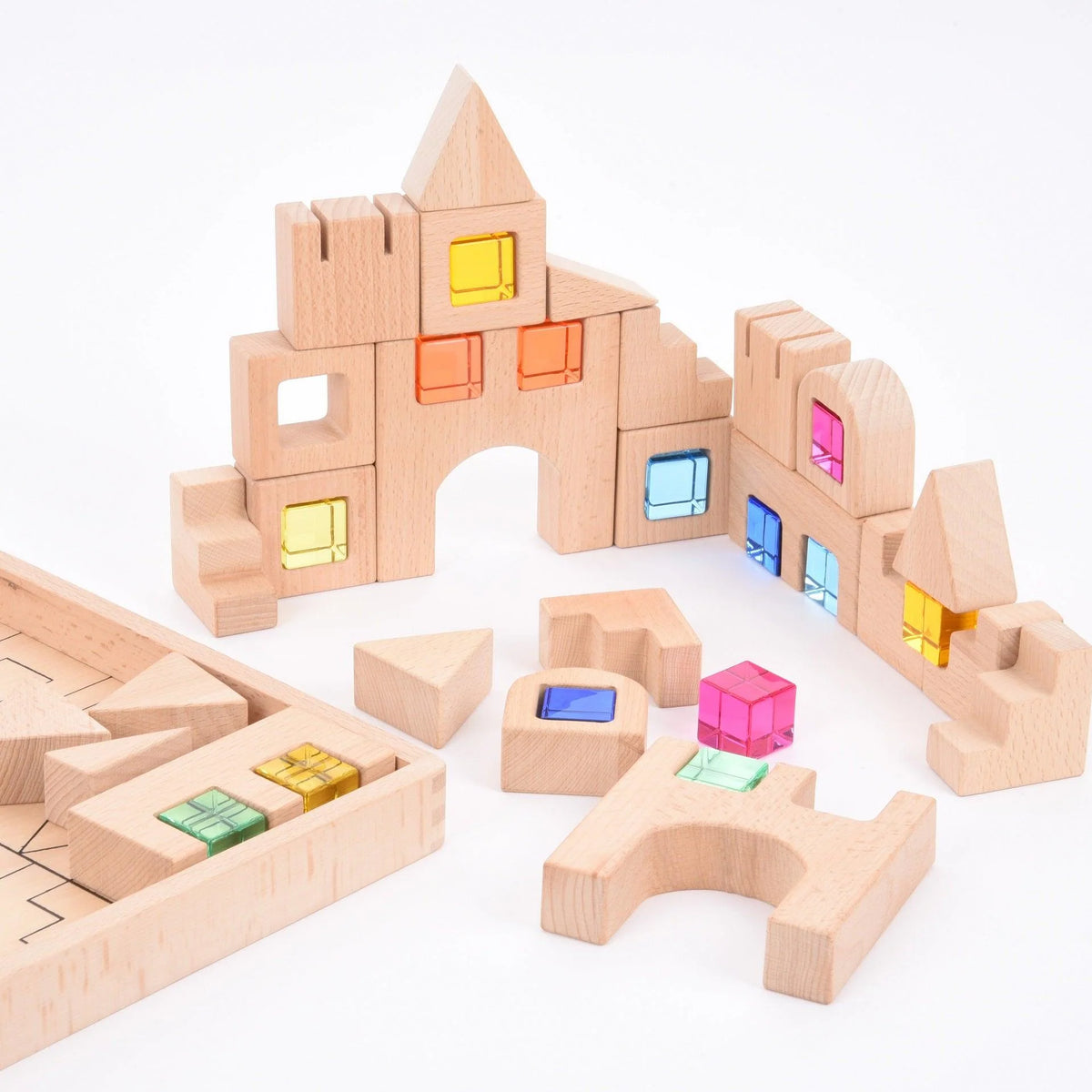Tickit - Wooden Building Gem Blocks