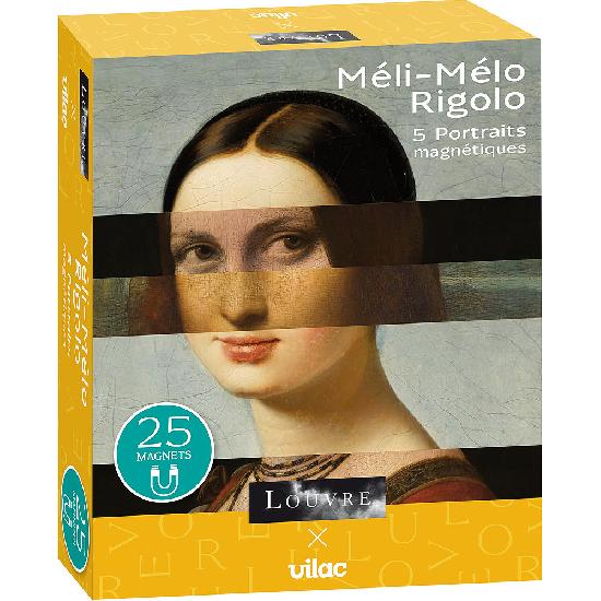Vilac x Louvre - Méli-Mélo rigolo 5 portraits magnétiques