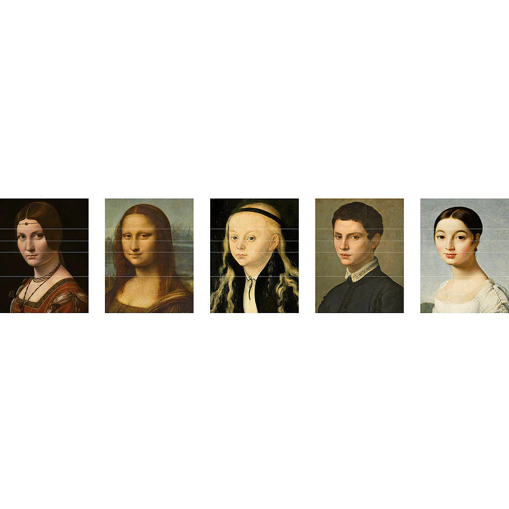 Vilac x Louvre - Méli-Mélo rigolo 5 portraits magnétiques